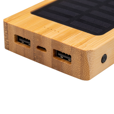 Logo trade promotional items image of: Bamboo power bank BAKERSFIELD