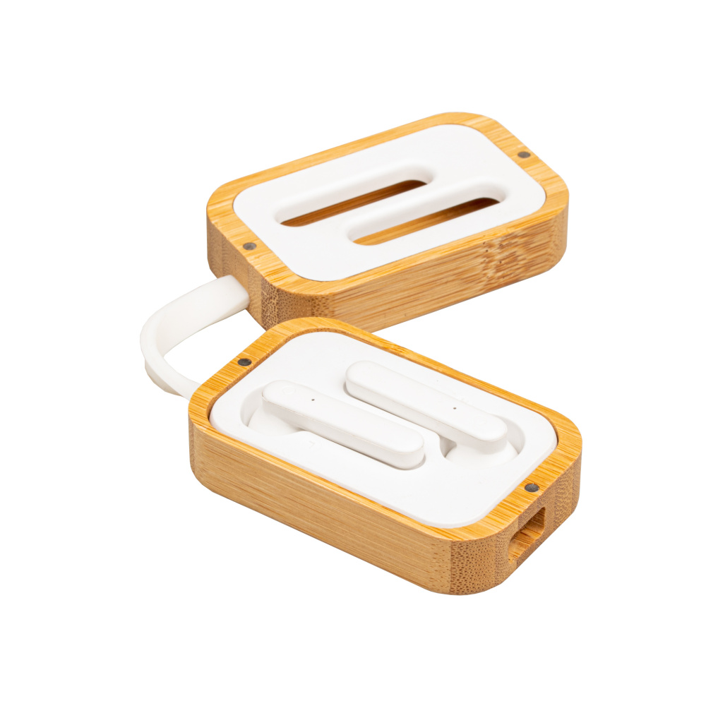 Logo trade promotional merchandise photo of: Bluetooth earbuds BARCELONA