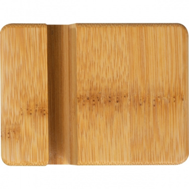 Logotrade promotional gifts photo of: Bamboo smartphone holder SAN SEBASTIAN