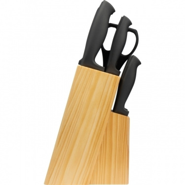 Logo trade promotional items image of: Knife block BERLIN