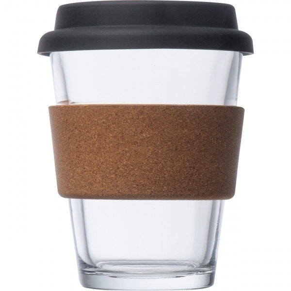 Logotrade promotional gift picture of: Glass drinking cup WROCŁAW 350ml