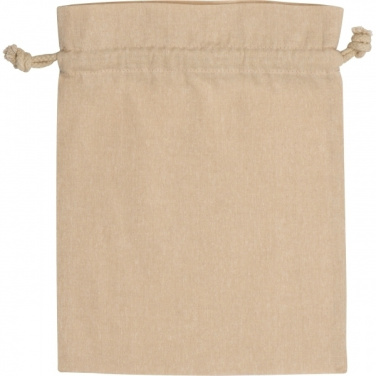 Logo trade promotional item photo of: Recycled cotton bag PASADENA