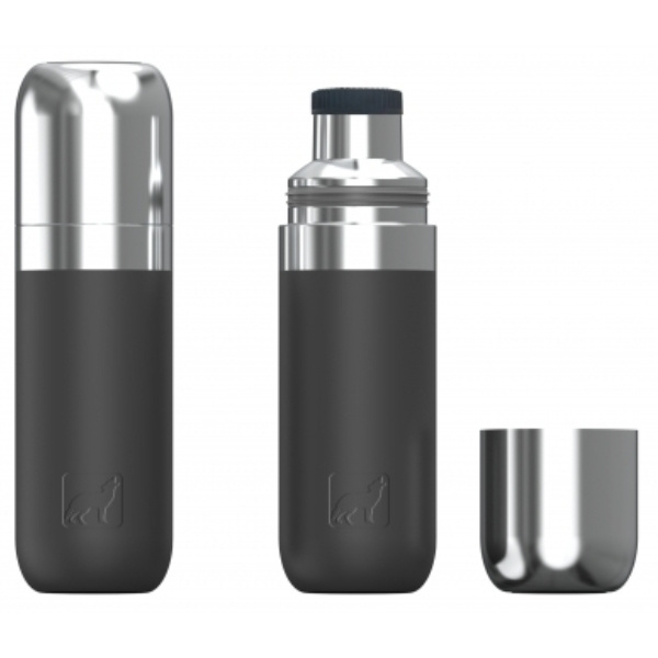Logotrade advertising product picture of: Vacuum bottle DINARA Schwarzwolf