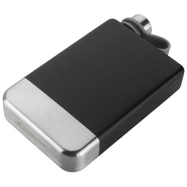 Logotrade promotional gift picture of: Hip flask set TAHAT Schwarzwolf