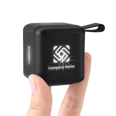 Logo trade promotional merchandise photo of: Mini speaker with enlighted logo for engraving