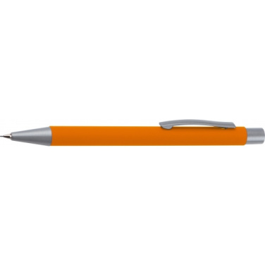 Logo trade business gifts image of: Mechanical pencil soft touch ANCONA