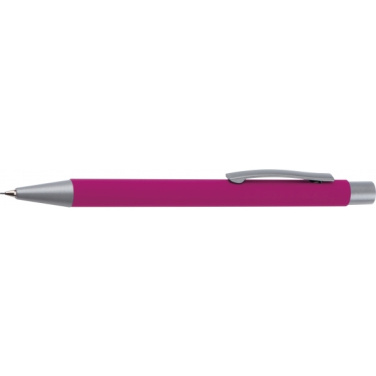 Logo trade advertising products picture of: Mechanical pencil soft touch ANCONA