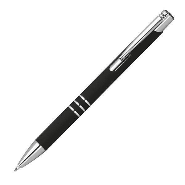 Logo trade promotional giveaway photo of: Semi gel pen soft touch DUNMORE