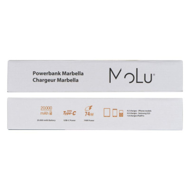 Logo trade promotional gifts picture of: Power bank 20 000 mAh MARABELLA MoLu