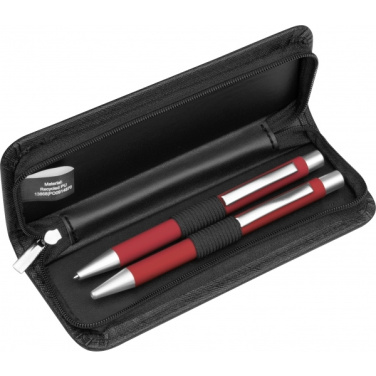 Logo trade promotional item photo of: Writing set soft touch Uppsala