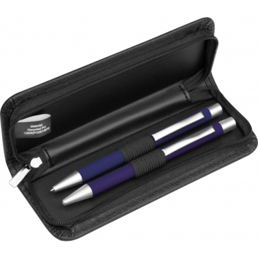 Logotrade promotional product picture of: Writing set soft touch Uppsala