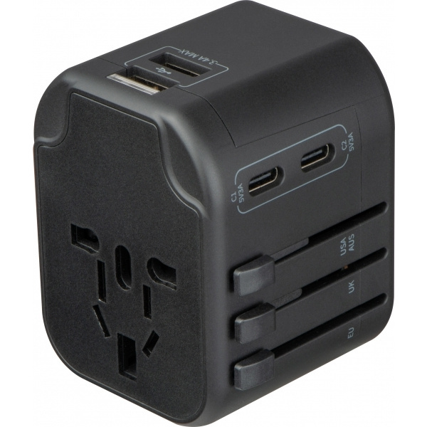 Logo trade advertising product photo of: Travel Adapter Maracena