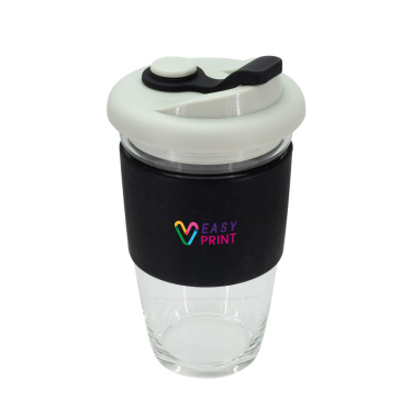 Logotrade promotional item picture of: Glass coffee cup 424 ml