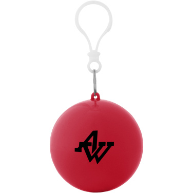 Logotrade business gift image of: Xina rain poncho in storage ball with keychain