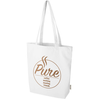 Logo trade business gift photo of: Florida 270 g/m² GRS recycled tote bag 10L