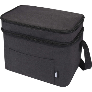 Logo trade corporate gift photo of: Tundra GRS RPET double compartments cooler bag 13L