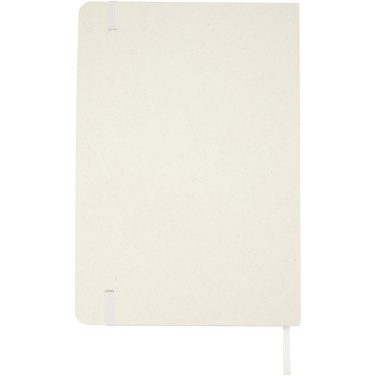 Logo trade promotional gifts image of: Bass A5 recycled hard cover notebook with lined pages