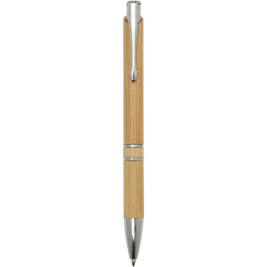 Logotrade advertising products photo of: Wicker bamboo ballpoint pen