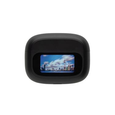 Logo trade promotional products image of: Airtune RCS recycled plastic ANC earbuds with touch screen