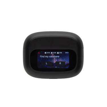 Logo trade business gift photo of: Airtune RCS recycled plastic ANC earbuds with touch screen