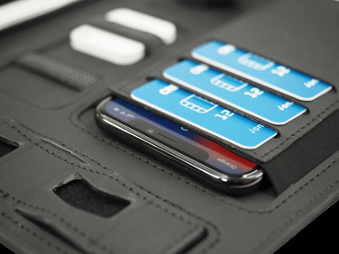 Logo trade corporate gifts image of: HERMANO Power Bank Organizer 54713000