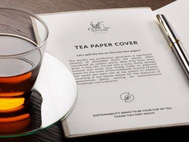 Logotrade advertising product picture of: Recycled Tea Notebook 209734000