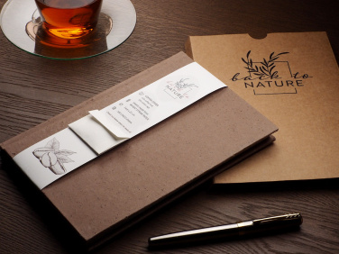 Logotrade promotional gift image of: Recycled Coffee Notebook 209733900