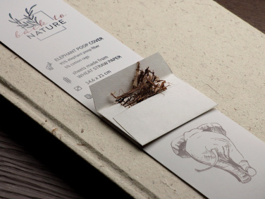 Logo trade promotional merchandise picture of: Recycled Elephant Poo Notebook 209734400