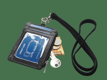 Logo trade advertising products image of: ID card holder with lanyard 170805200