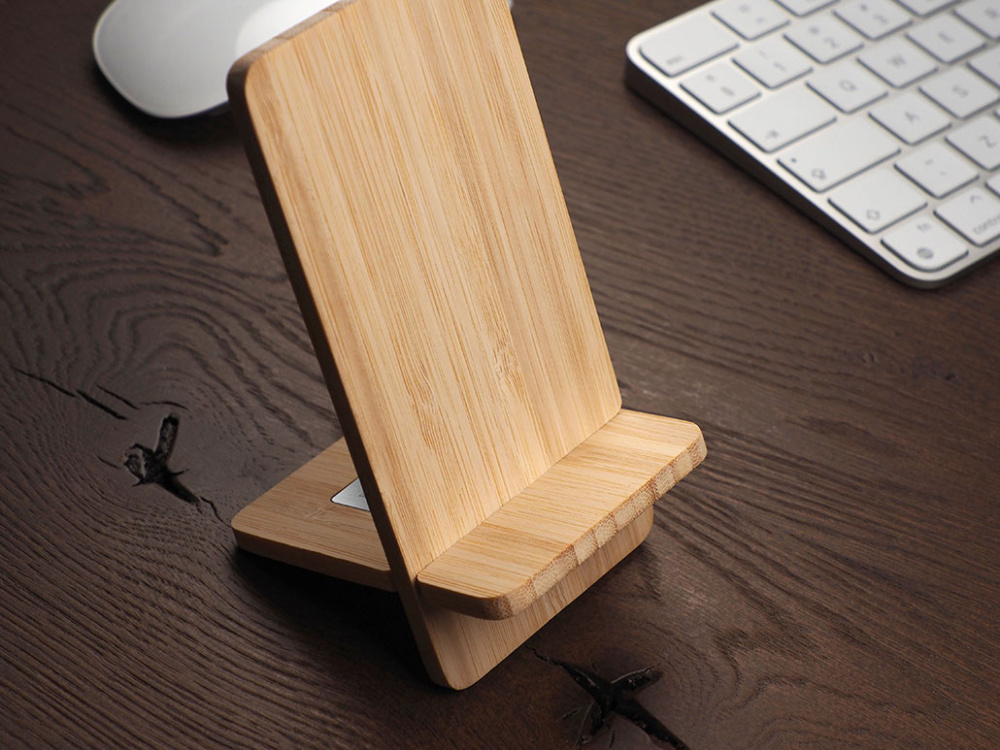 Logotrade promotional merchandise picture of: Wooden telephone stand 1834292