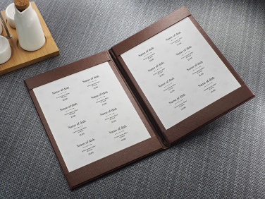 Logo trade promotional merchandise image of: Menu cover 1719280