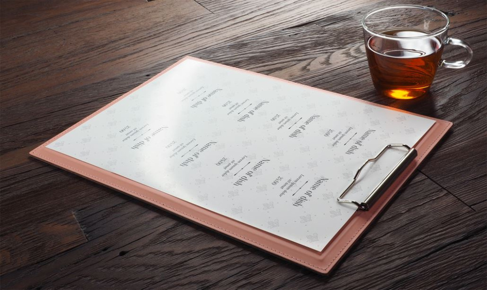 Logotrade promotional giveaways photo of: Clipboard menu 1028094