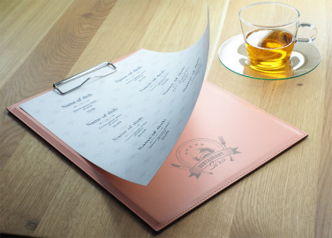 Logo trade business gift photo of: Clipboard menu 1027094