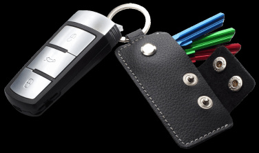 Logo trade business gifts image of: Keyring 1276157