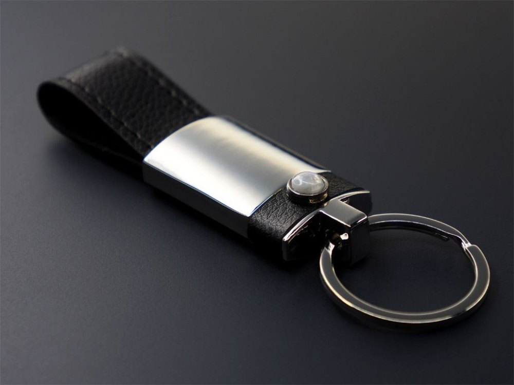 Logotrade corporate gift image of: Moonstone Keyring 1295095
