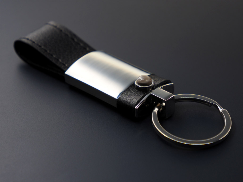 Logo trade promotional gift photo of: Striped Flint Keyring 1292095