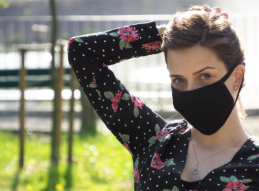 Logo trade promotional gifts picture of: MARS cotton mask (size M) 1379165