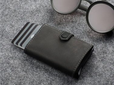 Logo trade promotional gifts image of: RFID wallet - Hunter Leather 2109284