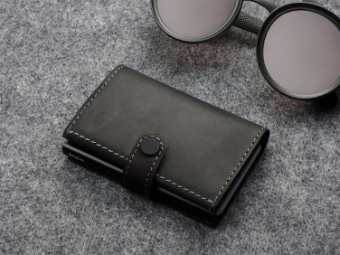 Logo trade promotional gifts image of: RFID wallet - Hunter Leather 2109284