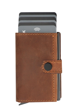 Logotrade promotional gift picture of: RFID wallet - Hunter Leather 2109284