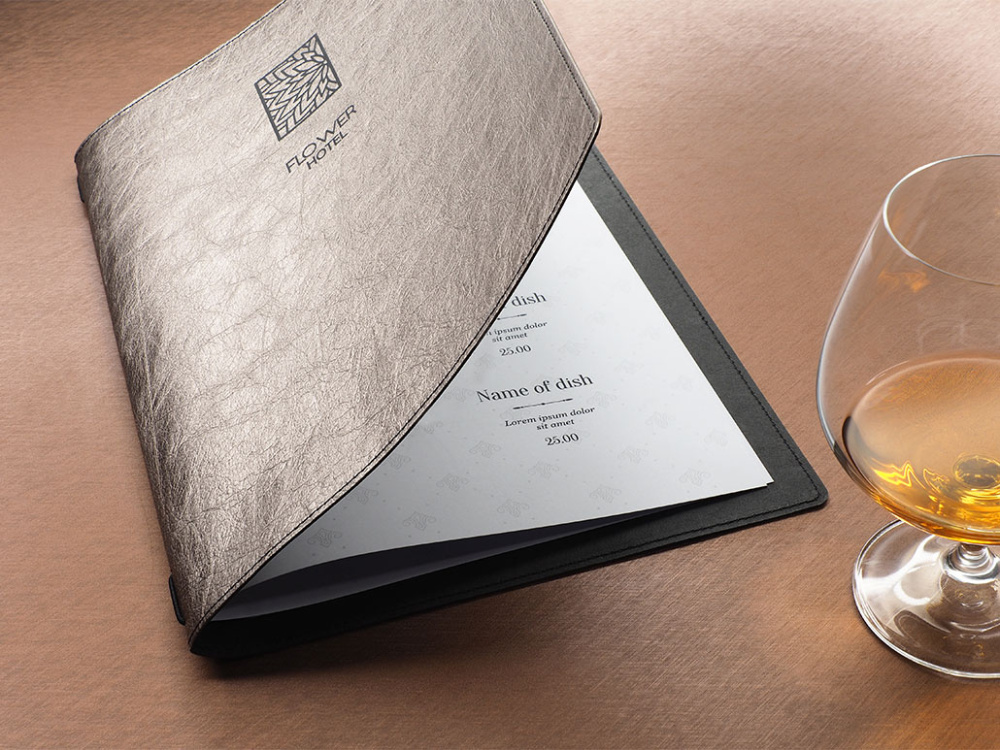 Logo trade promotional giveaways image of: Menu cover Ambiente 1181265