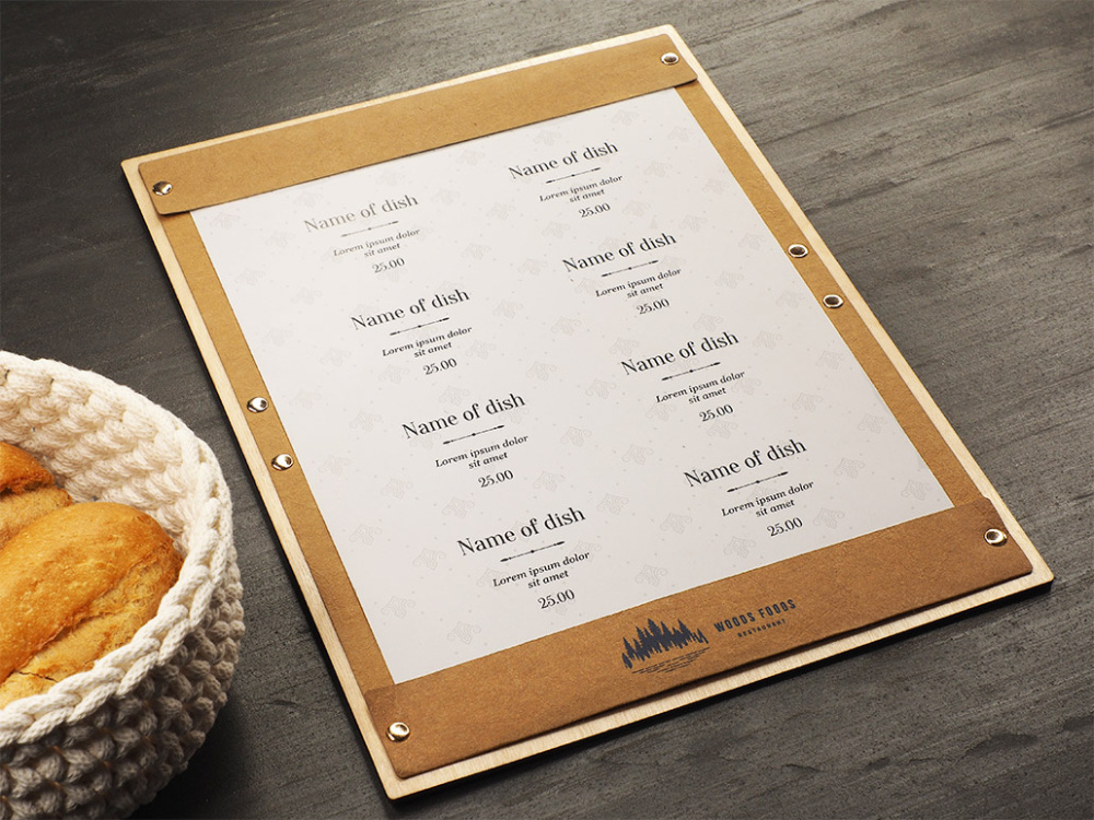 Logo trade promotional gift photo of: Menu pad 1668121