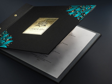 Logo trade business gift photo of: Menu cover 1681280