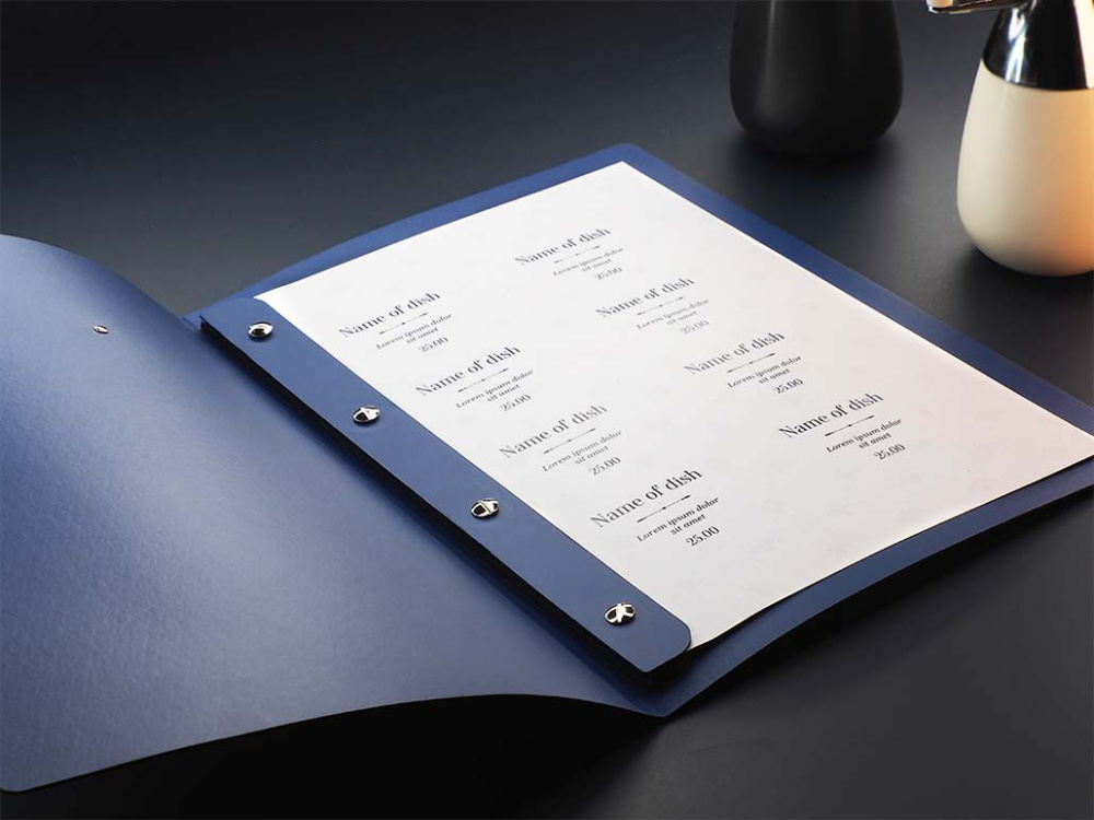 Logo trade promotional merchandise picture of: Menu cover 1619243