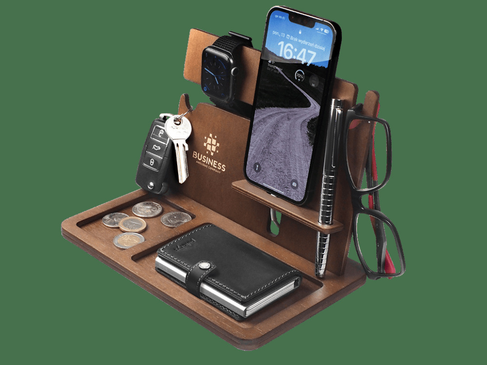 Logo trade promotional gifts image of: Wooden organiser 2016121