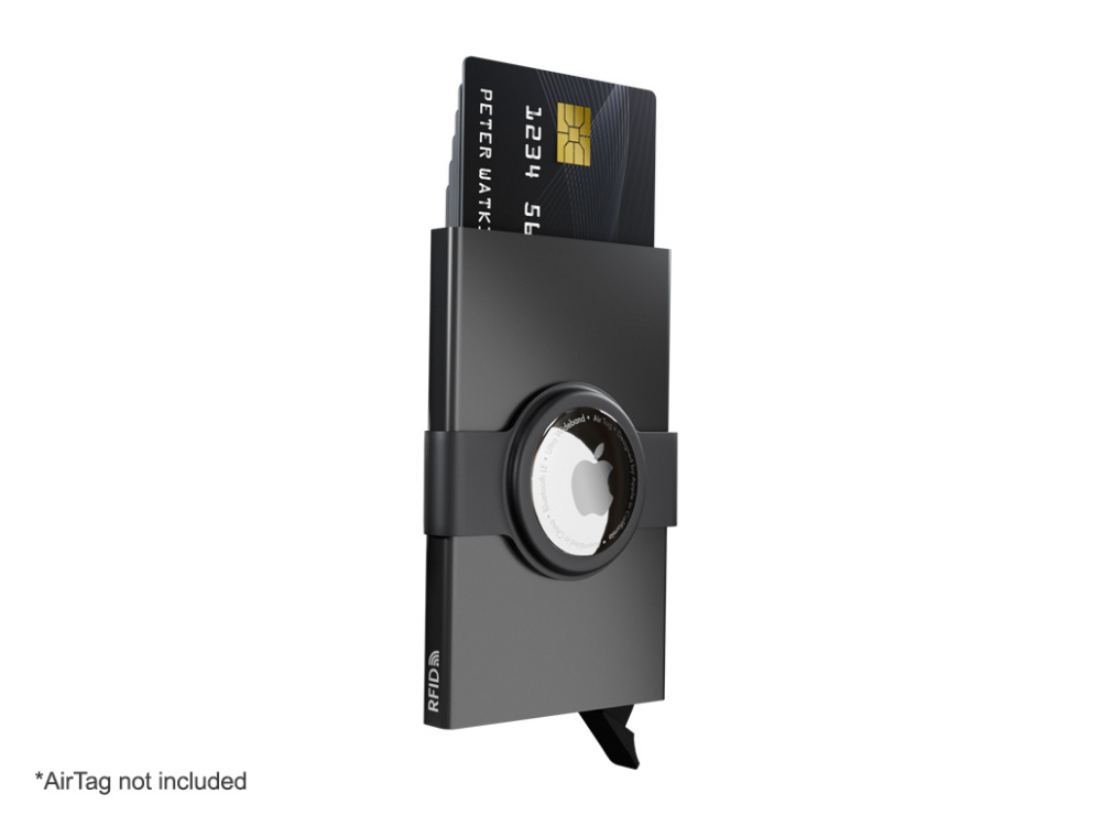 Logo trade promotional gifts image of: RFID credit card case with holder for AirTag 2163108