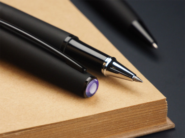 Logo trade promotional merchandise picture of: Amethyst Pen set  1288036
