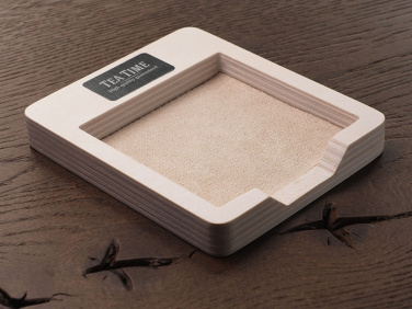 Logo trade promotional merchandise photo of: Wooden memo card box 1832121