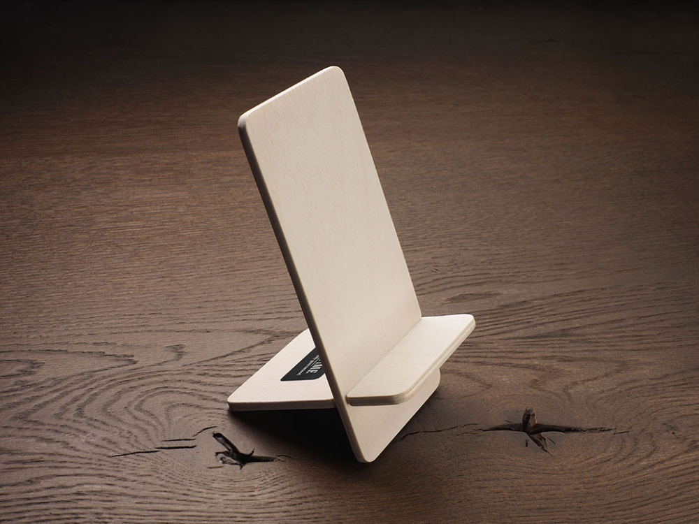 Logo trade corporate gifts image of: Wooden telephone stand 1834121
