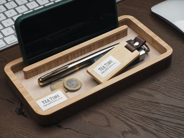 Logo trade promotional item photo of: Wooden desk organiser 1818292
